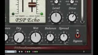 Video thumbnail for PSP Echo a creative and easy-to-use tape delay! by PSPaudioware