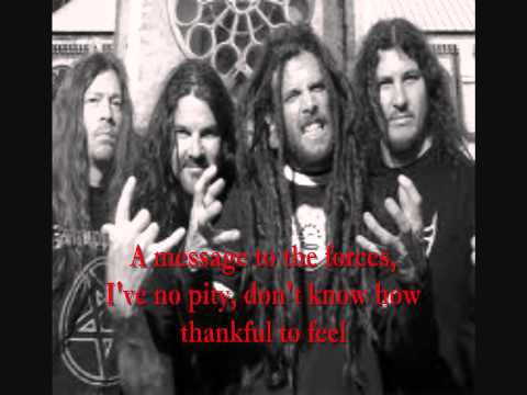 Snap your fingers snap your neck - Prong - lyrics onscreen