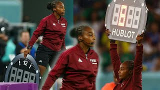 Rwandan Female Referee Salima Mukansanga at the 2022 World Cup