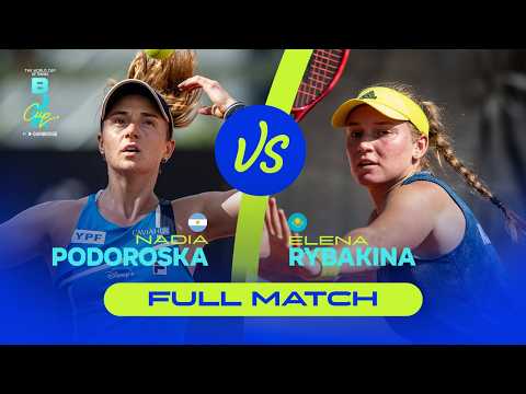 Elena Rybakina (KAZ) v Nadia Podoroska (ARG) | 2021 BJK Cup Play-Offs | FULL MATCH