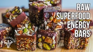 Raw Superfood Energy Bars  / Barras Energéticas con Súper Alimentos Crudos