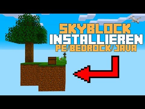 How to install Minecraft Skyblock |  How to get Minecraft Sykblock PE / Bedrock / Java