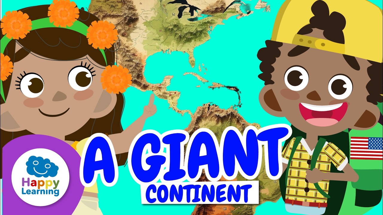 🌎 DISCOVER THE AMERICAS from NORTH to SOUTH! | Educational Videos for Children | @HappyLearningEN