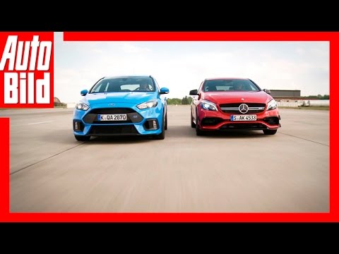 Drag Race Mercedes-AMG A 45 vs. Ford Focus RS (2016): Rennen - Duell - Geschwindigkeit
