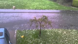 preview picture of video 'Hail Storm In Burbage, Hinckley'