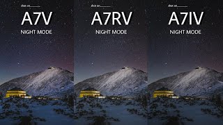 Sony A7V VS Sony A7RV VS Sony A7IV | NIGHT MODE | Camera Test 