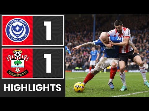 HIGHLIGHTS: Portsmouth 1-1 Southampton | Championship