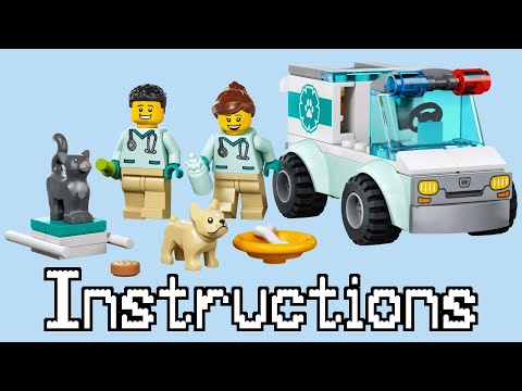 LEGO City Vet Van Rescue Set Instructions | 60382