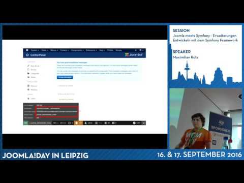 JD16DE - Joomla meets Symfony - Erweiterungen Entwickeln mit dem Symfony Framework