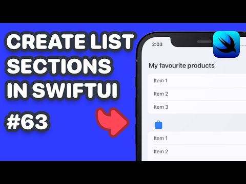 List Section in SwiftUI (SwiftUI Section Header, SwiftUI List Section, SwiftUI Section Footer) thumbnail