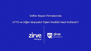 Defter Beyan Firmalarında UTTS ve Diğer Akaryakıt Fişleri Modülü Nasıl
