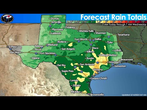Daily rain chances continue this week across Texas