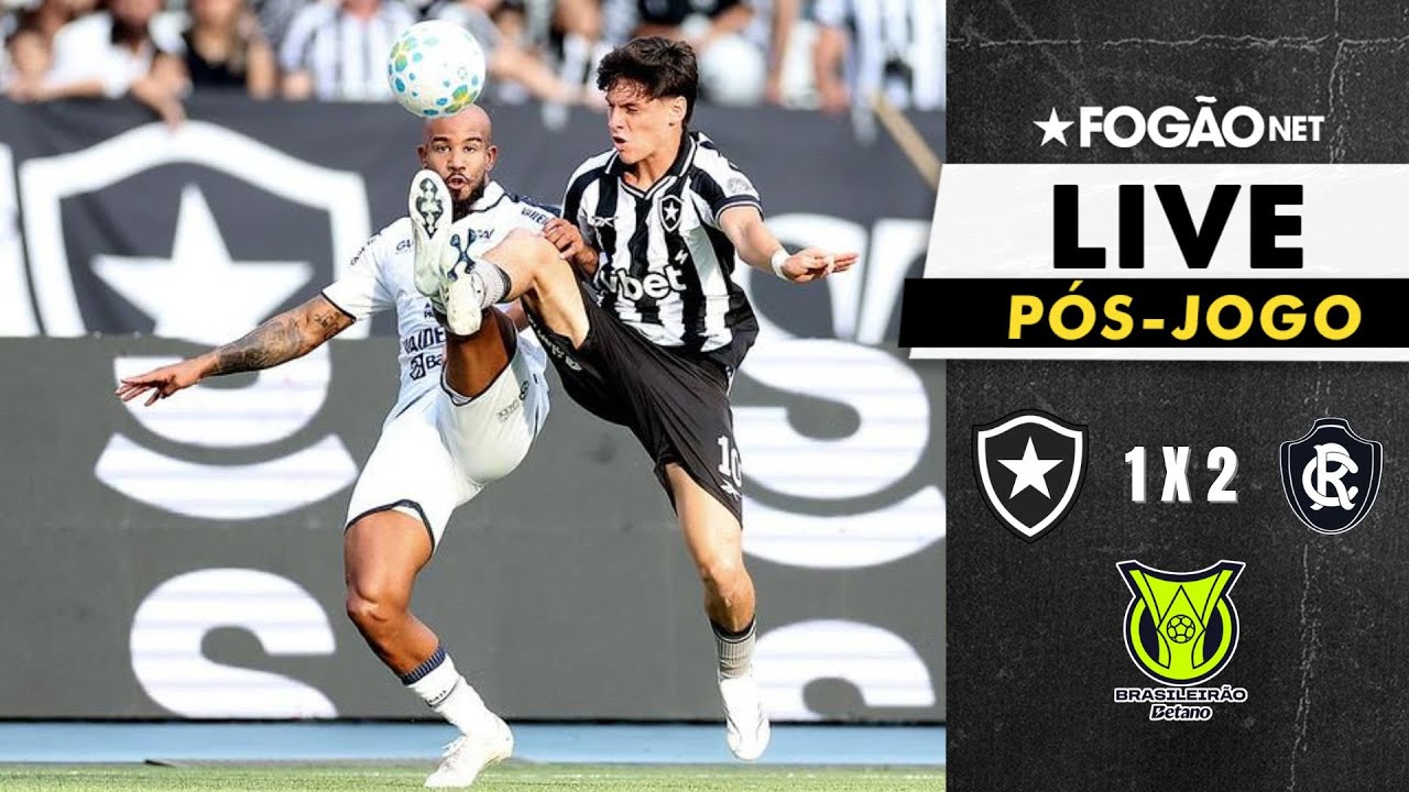 LIVE | Pós-jogo e repercussão de Botafogo 1×2 Remo pelo Campeonato Brasileiro 2026