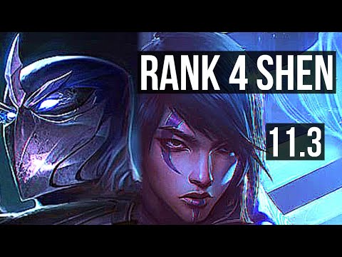 SHEN vs APHELIOS (TOP) | Rank 4 Shen, 4/1/8, 1400+ games, 1.3M mastery | BR Challenger | v11.3