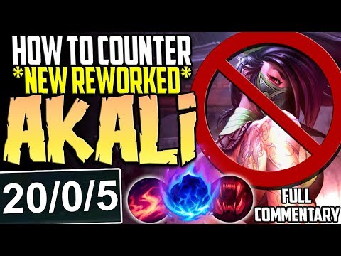HOW TO COUNTER NEW REWORKED AKALI EASILY 🔥 Best Cho'Gath vs Akali Build Gameplay - League Of Legends