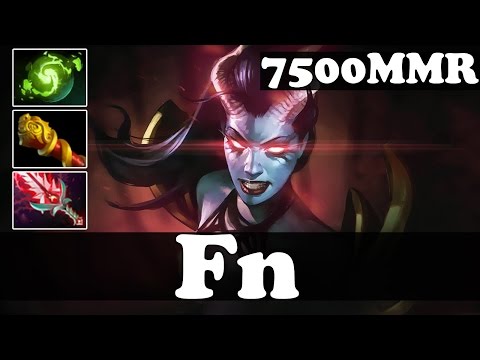 Fn 7500 MMR Plays Queen Of Pain vol 3 - Ranked Match Gameplay - Dota 2
