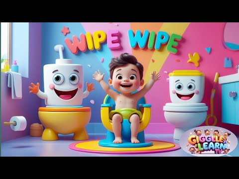 Wipe Wipe Hooray! 🚽 | Funny & Catchy Potty Training Song for Kids | Giggle ’n’ Learn TV”