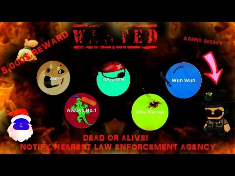 AGAR.IO - SANTA PUNISHES THE LAWBREAKERS // AGARIO NEW YEAR SPECIAL