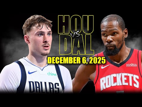 Houston Rockets vs Dallas Mavericks Full Game Highlights – December 6, 2025 | NBA Season