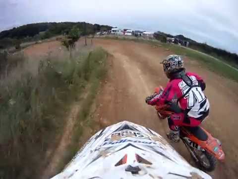 2 strokes Vs 4 strokes battle SMX. (Go Pro) helmet cam