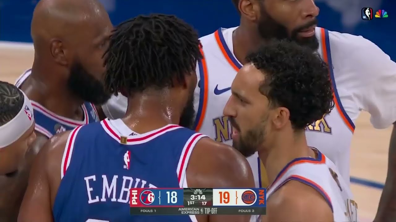 LeBron James scores FIRST 76ERS BASKET as Landry Shamet takes issue with Joel Embiid 👀 | NBA on ESPN