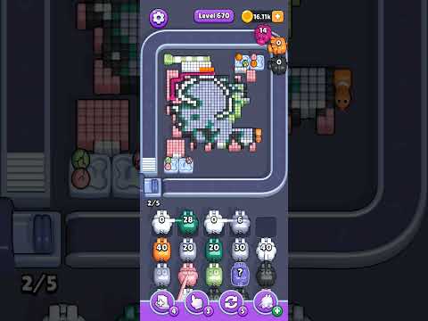 Pixel Flow Level 670 Walkthrough
