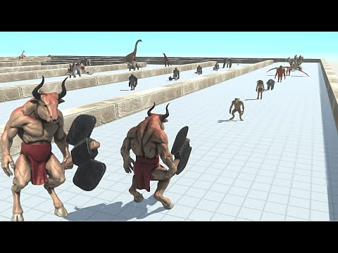 New Update Remastered MINOTAUR DEATH RUN - Animal Revolt Battle Simulator