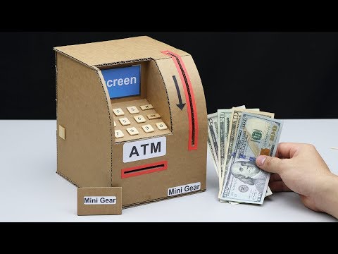 Wow! Amazing DIY ATM Machine from Cardboard