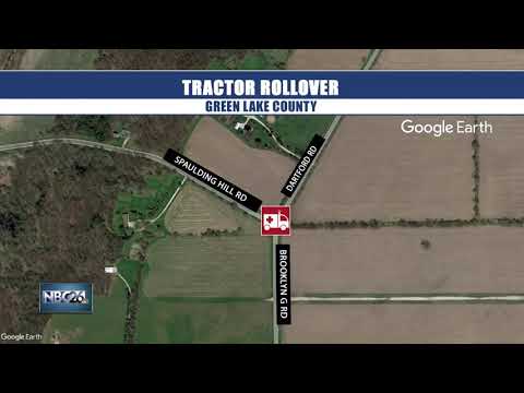 Farmer killed after tractor rolls on top of him