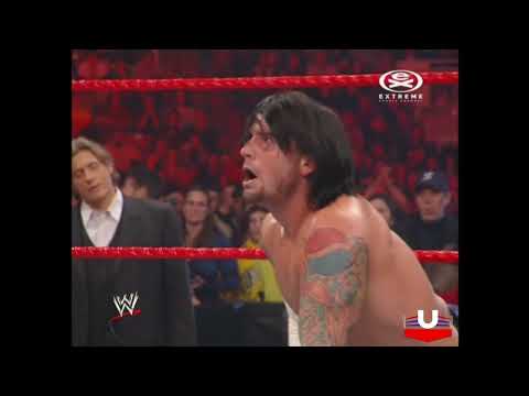 WWE Raw 29.12.2008: CM Punk vs. Cody Rhodes - PL