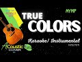 TRUE COLORS MYMP Acoustic Karaoke / Instrumental