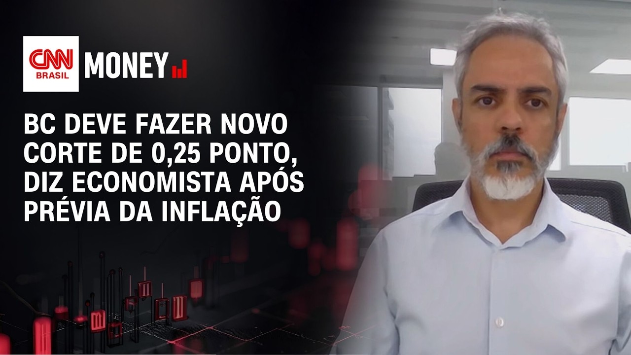 BC deve fazer novo corte de 0,25 ponto, diz economista pós prévia da inflação | ABERTURA DE MERCADO