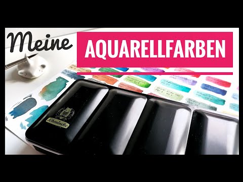 DIESE AQUARELLFARBEN benutze ich 🎨 - KÜNSTLERIN zeigt ihr Kunstmaterial