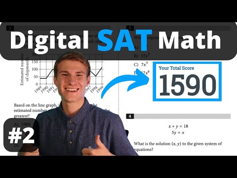 Digital SAT Math Walkthrough - 800 Math Scorer - Practice Test 2
