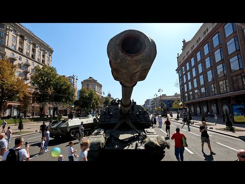 Captured Russian Military Equipment | Ukrainian Independence Day 2022 | Kyiv, Ukraine (1/4)