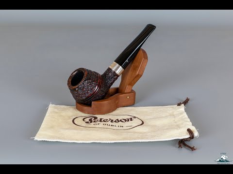 1998 Peterson "Donegal" Rocky Rusticated Straight Rhodesian Silver Band (B2) 9mm