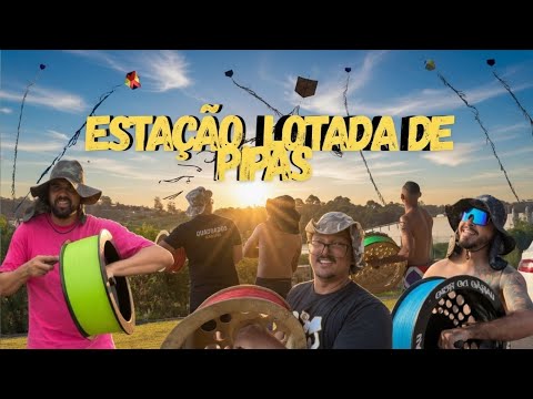 Lots of kites at São Paulo's most famous train station.