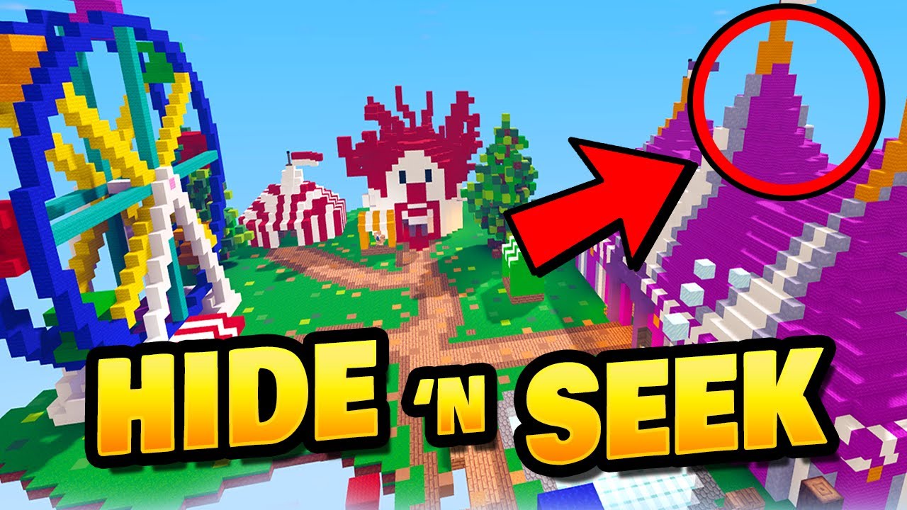 We played Hide N Seek in a Circus BedWars Map!