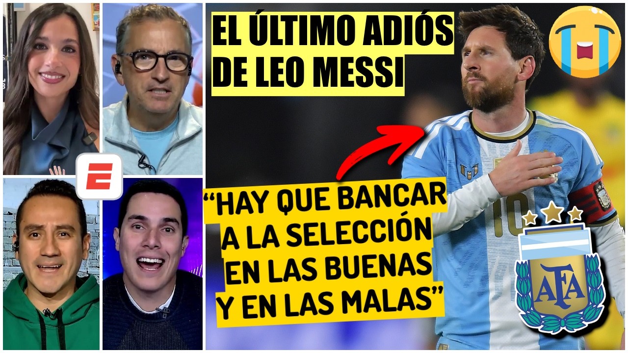 MESSI SE DESPIDIÓ con un MENSAJE FUERTE para la afición de la SELECCIÓN ARGENTINA | Exclusivos