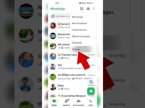 How to delete all whatsapp chats in one click | whatsapp setings | #trending #tech #tricks #video