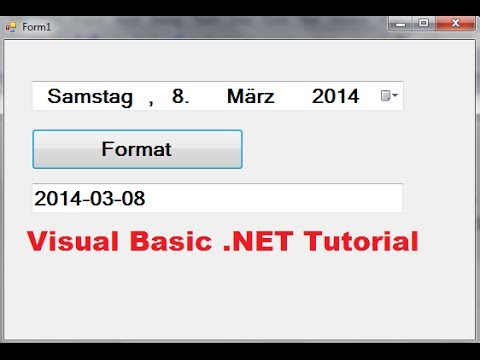 Visual Basic NET Tutorial 40 How to use DateTimePicker Control and Format Date