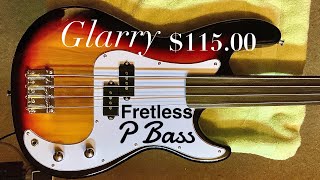Video thumbnail for Incredible GLARRY Fretless P Bass For (  $115￼  ) 👀 by Jeff Galey