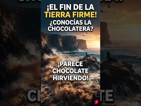 ¿Sabías que el fin del continente ecuatoriano se ve... ¡como chocolate hirviendo? 🍫🌊