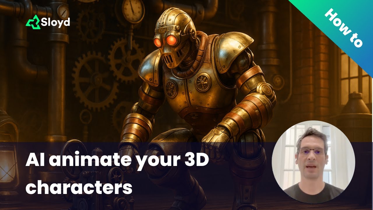 How to AI Animate your 3D Characters with Sloyd video thumbnail