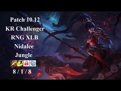 RNG XLB - Nidalee Jungle vs Karthus - KR Challenger 1106 LP - Patch 10.12