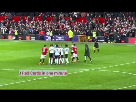 3 Red Cards in one minute