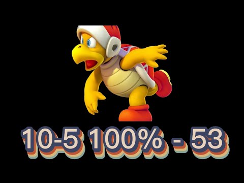 Super Mario 3D World [Switch] 10-5 100% Speedrun - Time: 53 (WR)