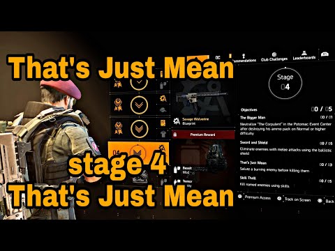 The Division 2 - That's Just Mean , stage 4 That's Just Mean