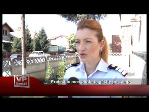 Proiectile neexplodate, găsite pe camp