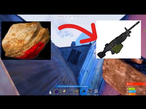 How to go from rock to m249 - Rust Console